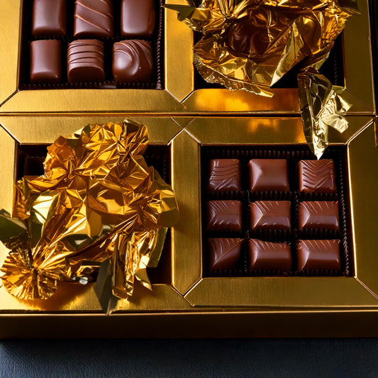 Assorted Chocolates Gift Box – 40-42 Pieces per box, Mixed Flavors (Strawberry, Spicy Sweet, Citrus Orange, Paan) FREE SHIPPING
