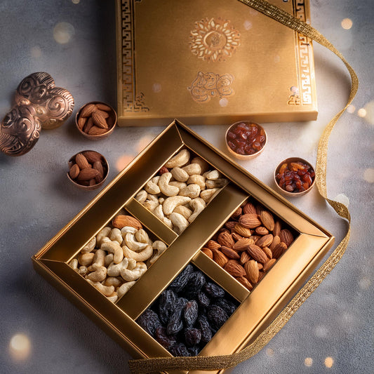 Diwali Gift Box β Cashews, Almonds, Pistas, Raisins