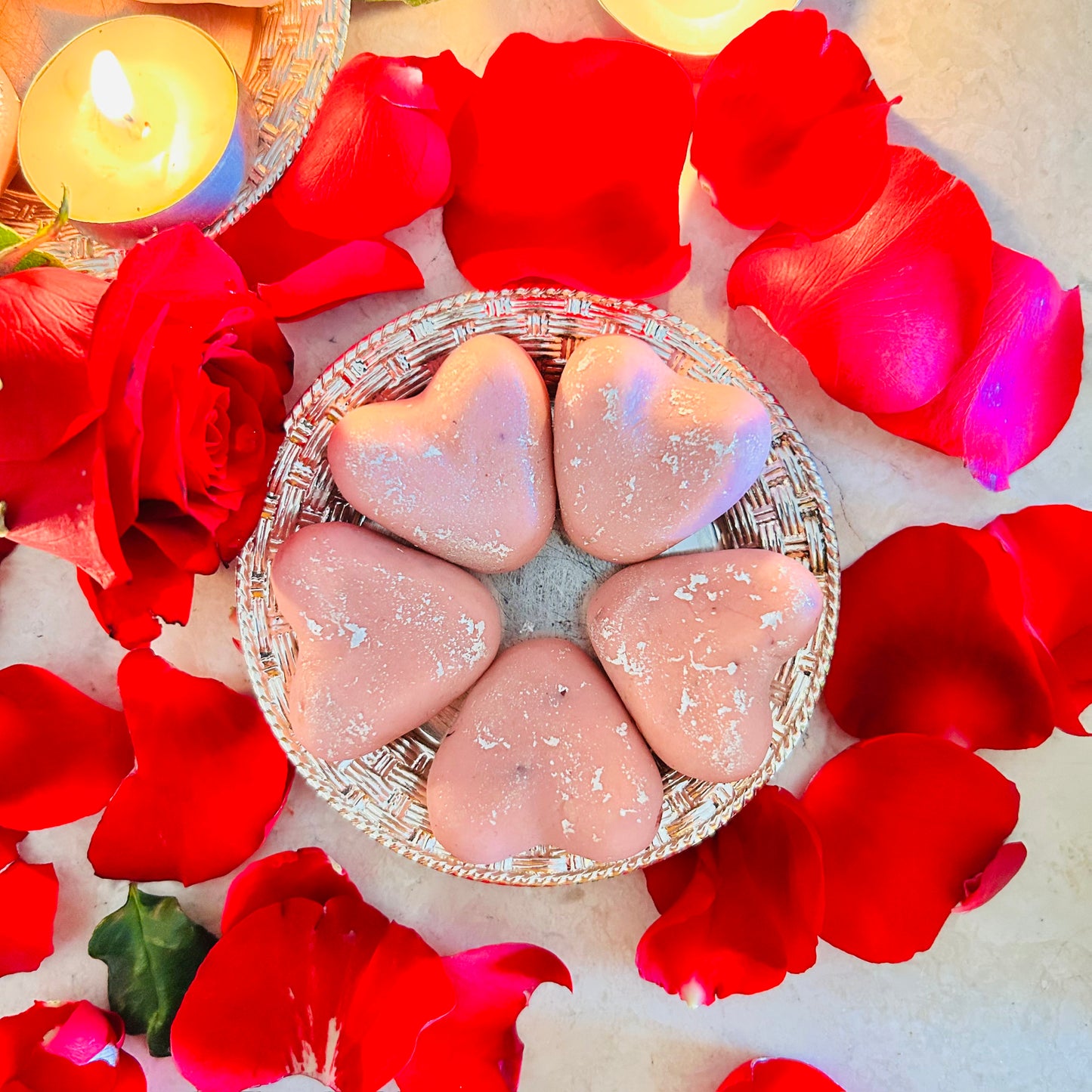 Limited Edition Heart Shaped Rose Peda